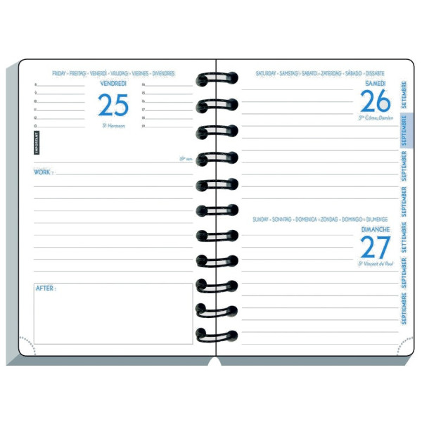 Agenda journalier 10x15cm Exacompta Forum Work & After Idérama