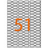 Etiquettes bijouterie enlevables 45x8mm adhésives Apli-Agipa