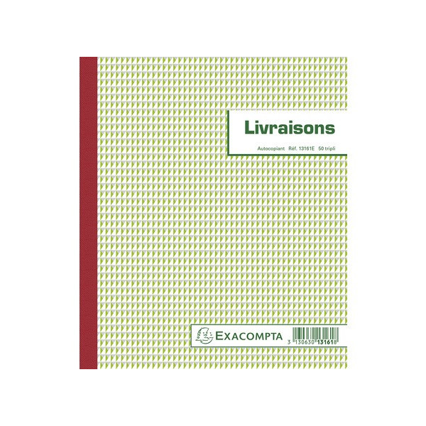Manifold Livraisons 21x18cm 50 feuillets tripli autocopiants Exacompta