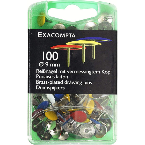 Punaises couleur laiton Exacompta