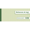 Carnet à souche "Quittances de loyer" 50 feuillets 10,1x16,5 cm Exacompta