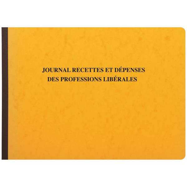 Piqûre Journal des Recettes Dépenses des Professions libérales Exacompta