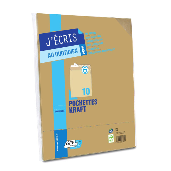 Pochettes Kraft C4 229x324mm GPV Everyday